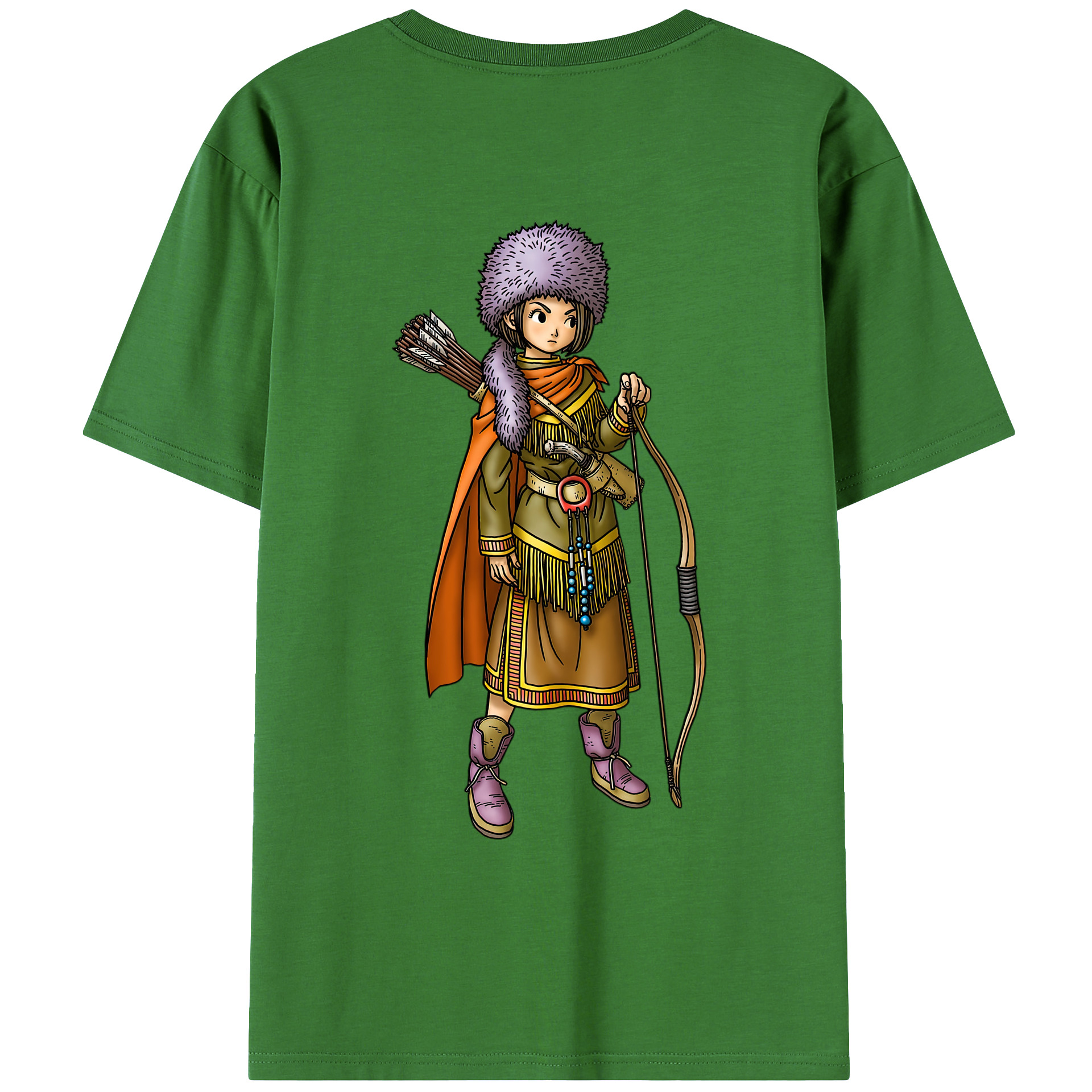 （画像用） ドラゴンクエスト Doragon Kuesuto Dragon Quest レディース半袖Tシャツ(バックプリント)